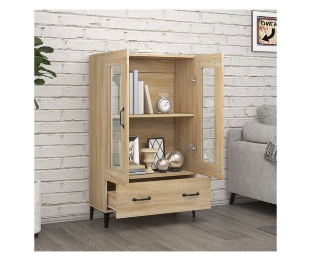 Dulap înalt, stejar sonoma, 70x31x115 cm, lemn prelucrat