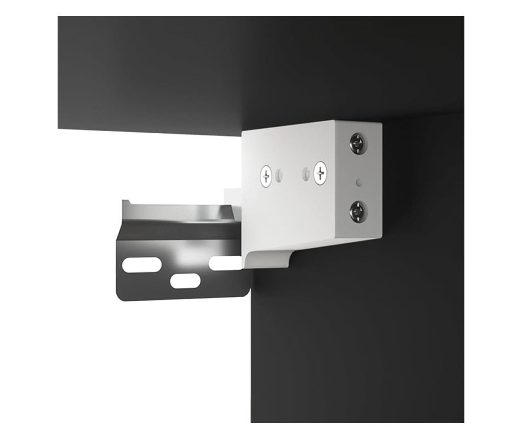 Omare 2 kosi črna 100x36,5x35 cm obdelano les. - 6