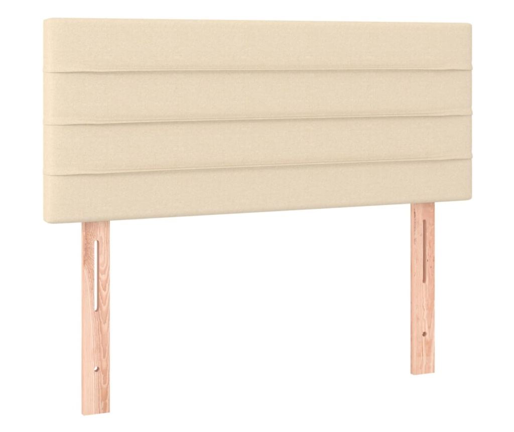 Боксспринг легло с матрак, кремаво, 80x200 см, текстил - 6