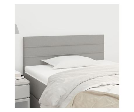 Κεφαλάρι Κρεβατιού, Ανοιχτό Γκρι, 100x5x78/88 εκ., Ύφασμα