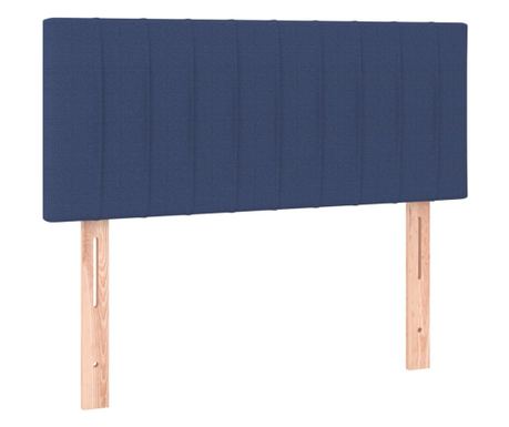 Posteljno vzglavje modro 100x5x78/88 cm blago