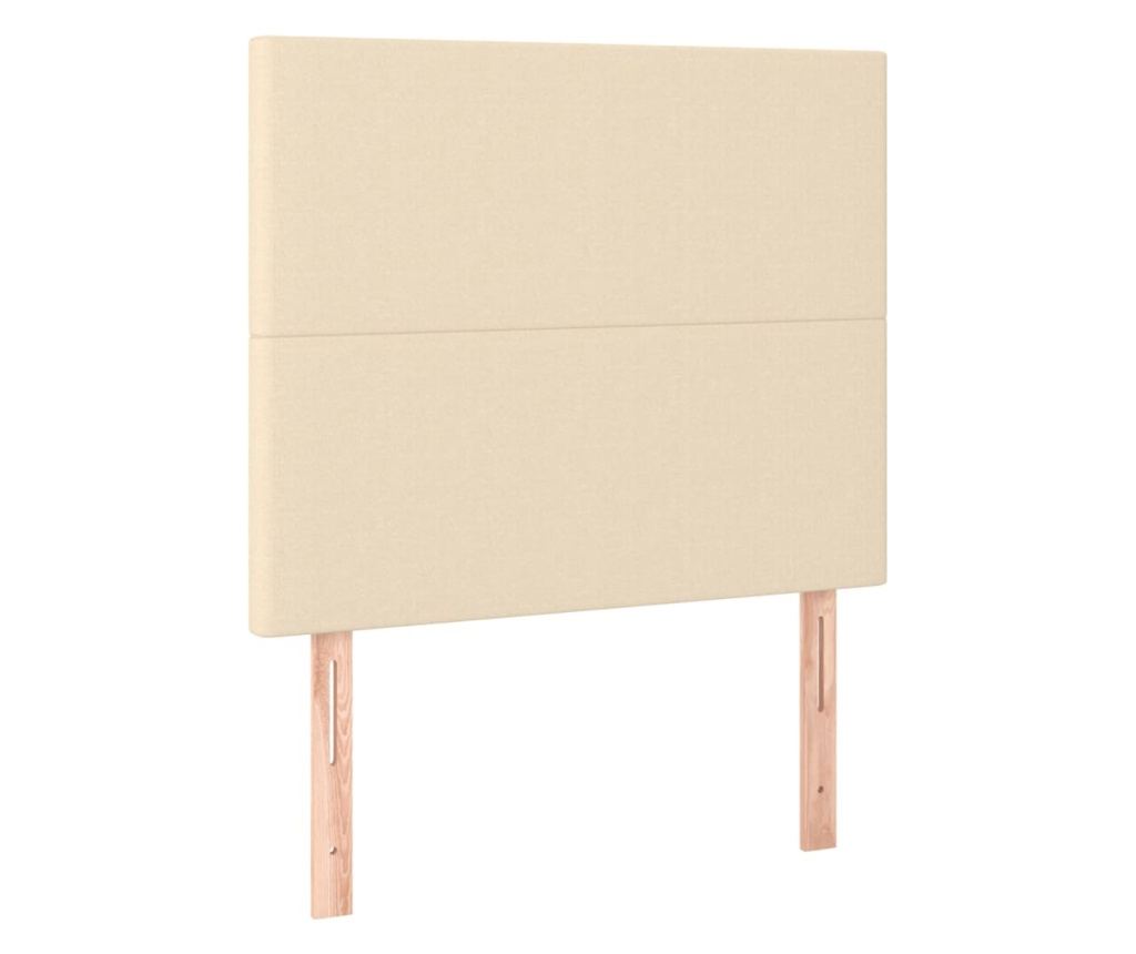 Box krevet s madracom, krem, 80x200 cm, tekstil - 5