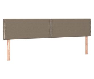 Posteljno vzglavje 2 kosa taupe 100x5x78/88 cm blago