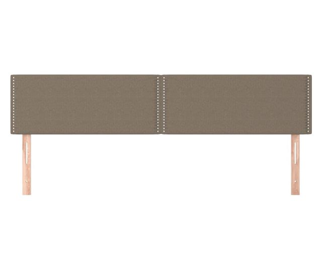 Posteljno vzglavje 2 kosa taupe 100x5x78/88 cm blago