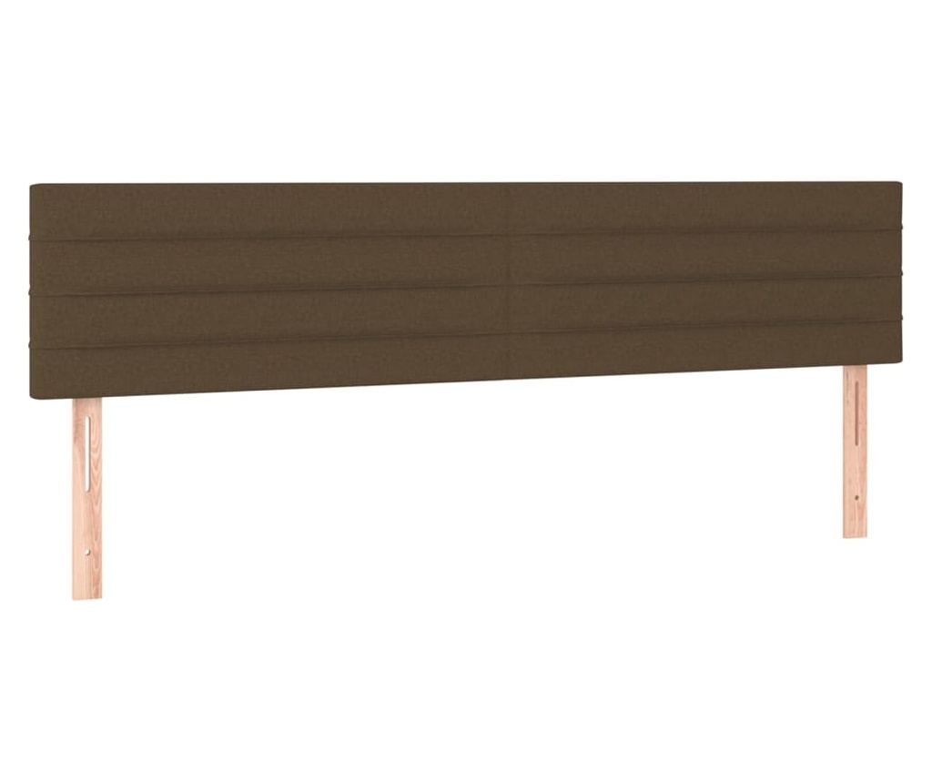 Boxspring krevet s madracem, tamnosmeđi, 200x200 cm, tekstil - 6