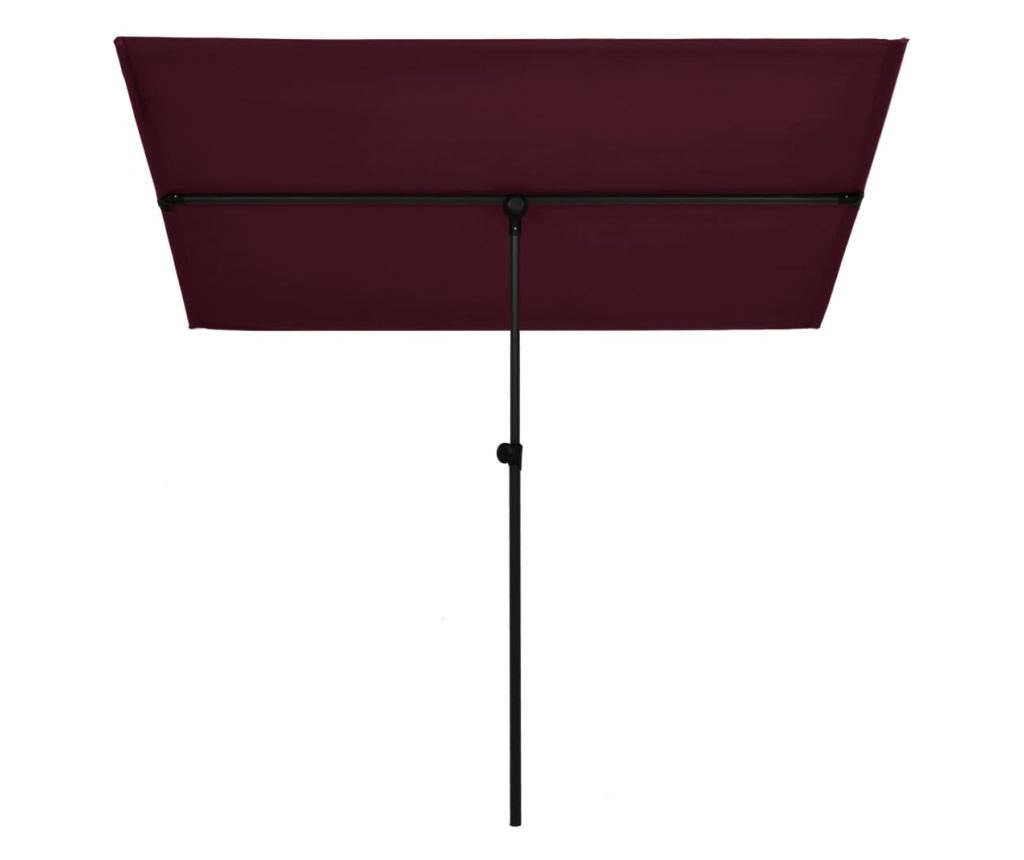 Zunanji senčnik, aluminijast drog, bordo rdeč, 2 x 1,5 cm - 3