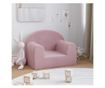 Otroška kavč, roza, mehak pliš thumbnail 1