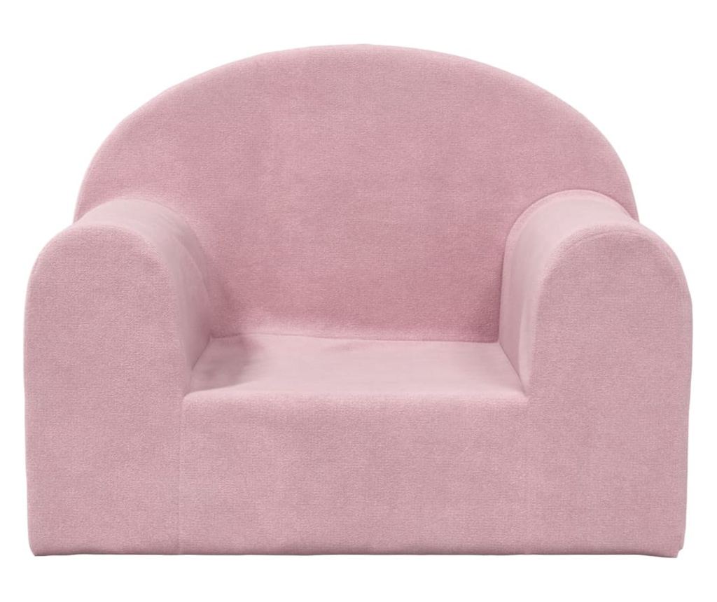 Otroška kavč, roza, mehak pliš - 3