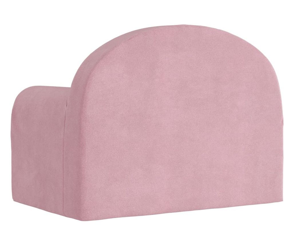 Otroška kavč, roza, mehak pliš - 5
