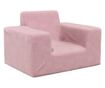 Otroški kavč, roza, mehek pliš thumbnail 2