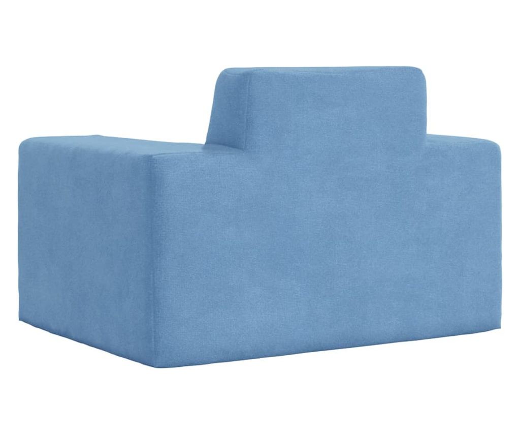 Otroška kavč, modra, mehak pliš - 5