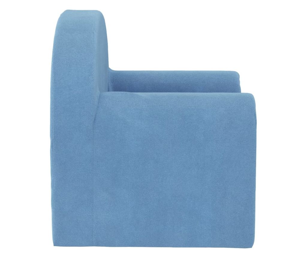 Otroška kavč, modra, mehak pliš - 4