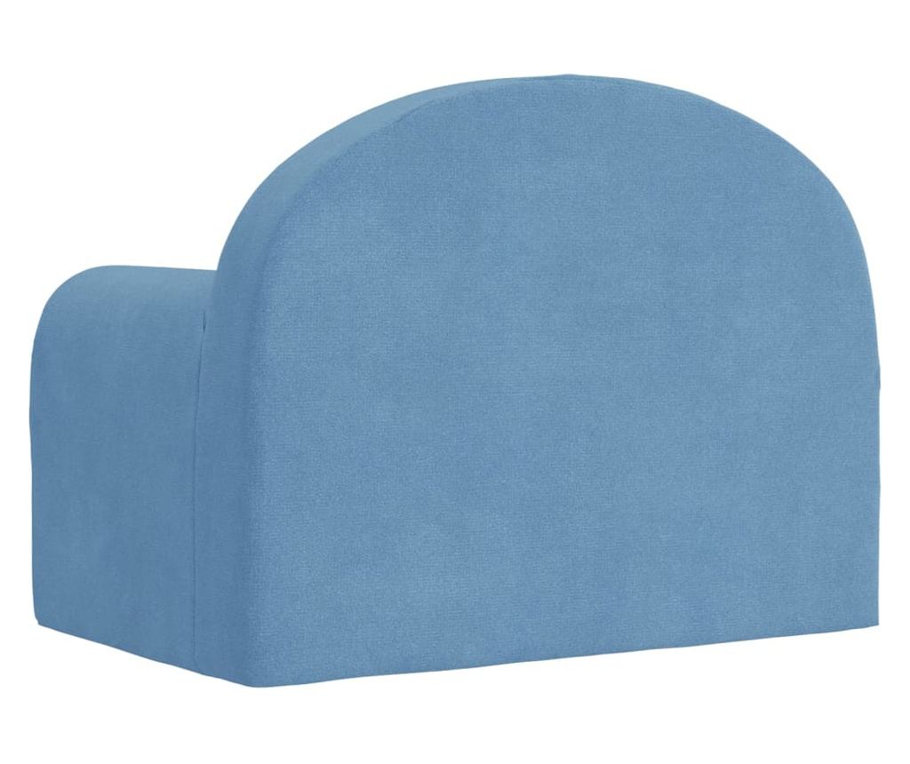 Otroška kavč, modra, mehak pliš - 5