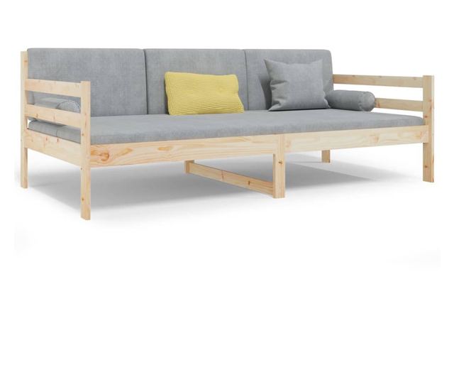 Дневно легло, 90x190 см, Масивна борова дървесина