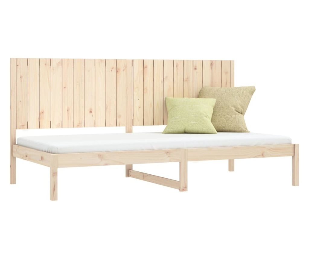 Дневно легло, 90x200 см, масивна борова дървесина - 3