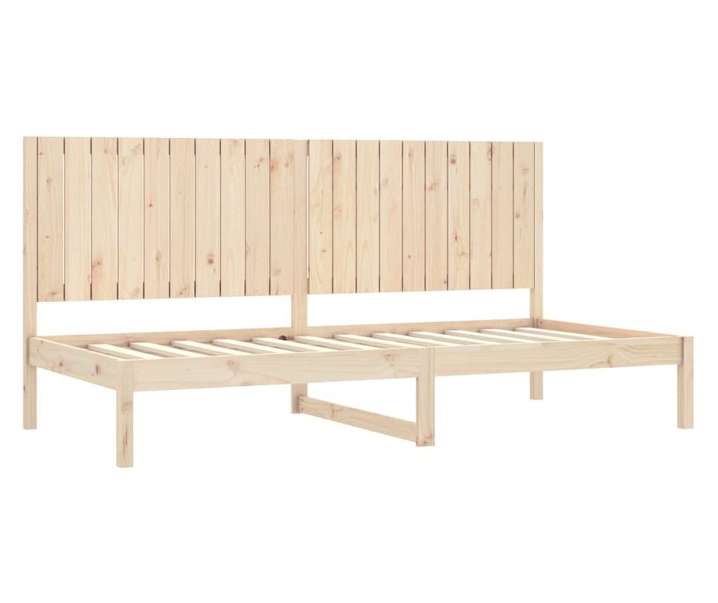Дневно легло, 90x200 см, масивна борова дървесина - 4