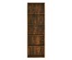 Βιβλιοθήκη 5 Επιπέδων Καπνιστός Δρυς 60x30x189 cm από Επεξεργασμένο Ξύλο thumbnail 4