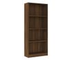 Βιβλιοθήκη 4 Επιπέδων σε Καφέ Δρυς 60x24x142 εκ. από Σύνθετη Ξυλεία thumbnail 2