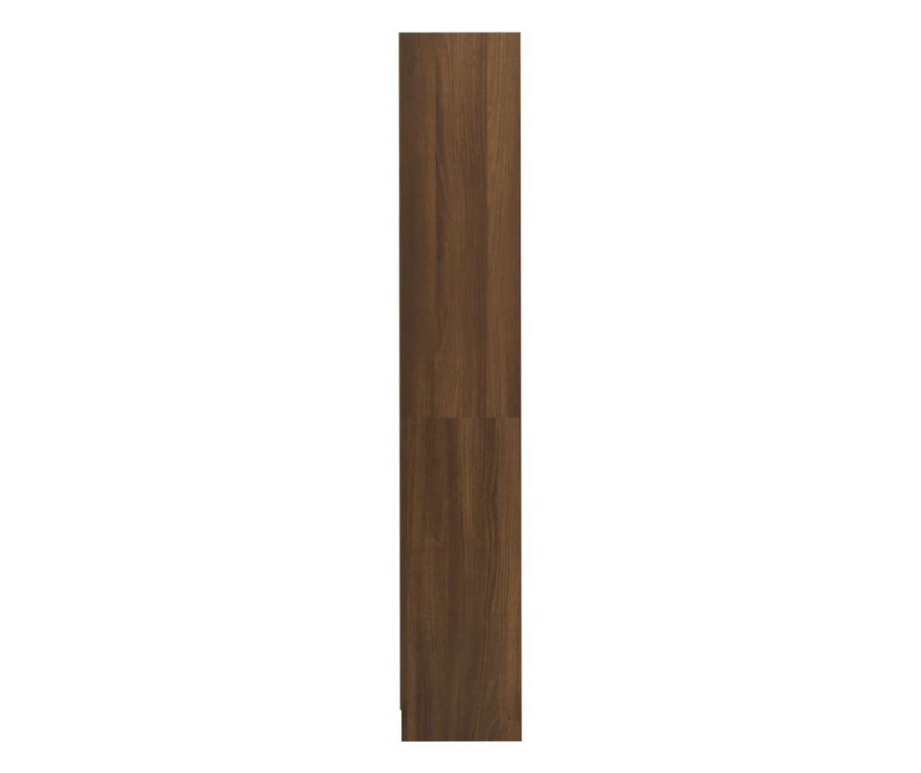 Βιβλιοθήκη 4 Επιπέδων σε Καφέ Δρυς 80x24x142 εκ. από Σύνθετη Ξυλεία - 5