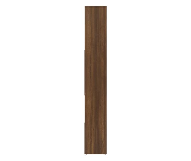 barna tölgyszínű szerelt fa könyvszekrény 67 x 24 x 161 cm