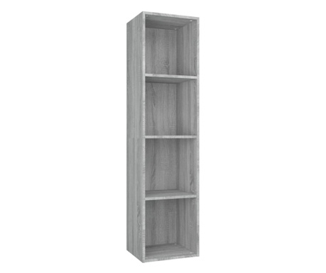 Knihovna / TV skříňka šedá sonoma 36x30x143 cm kompozitní dřevo
