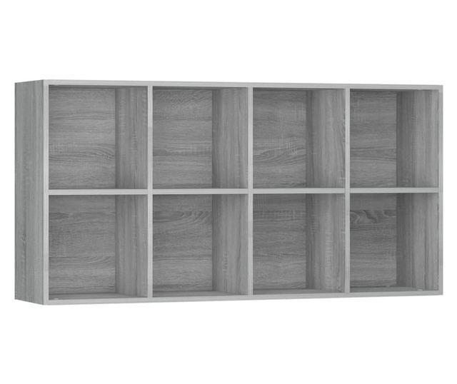 Knyvespolc/Komd, szrke sonoma, 66x30x130 cm, feldolgozott fa