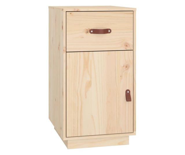 Pisalna miza z omarami, 135x50x75 cm, masivni borov les