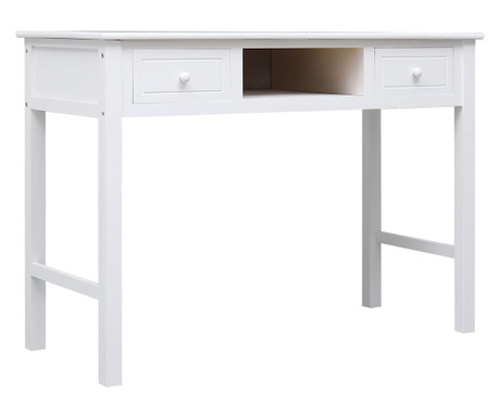 fehér tömör császárfa íróasztal 108 x 45 x 76 cm