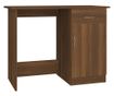 Γραφείο, καφέ δρυς, 100x50x76 εκ., επεξεργασμένη ξυλεία thumbnail 2