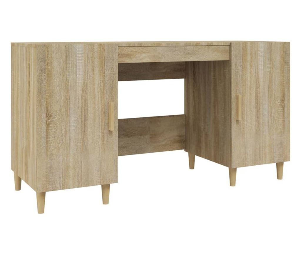 Γραφείο Sonoma Oak, 140x50x75 εκ., Σύνθετο Ξύλο - 2