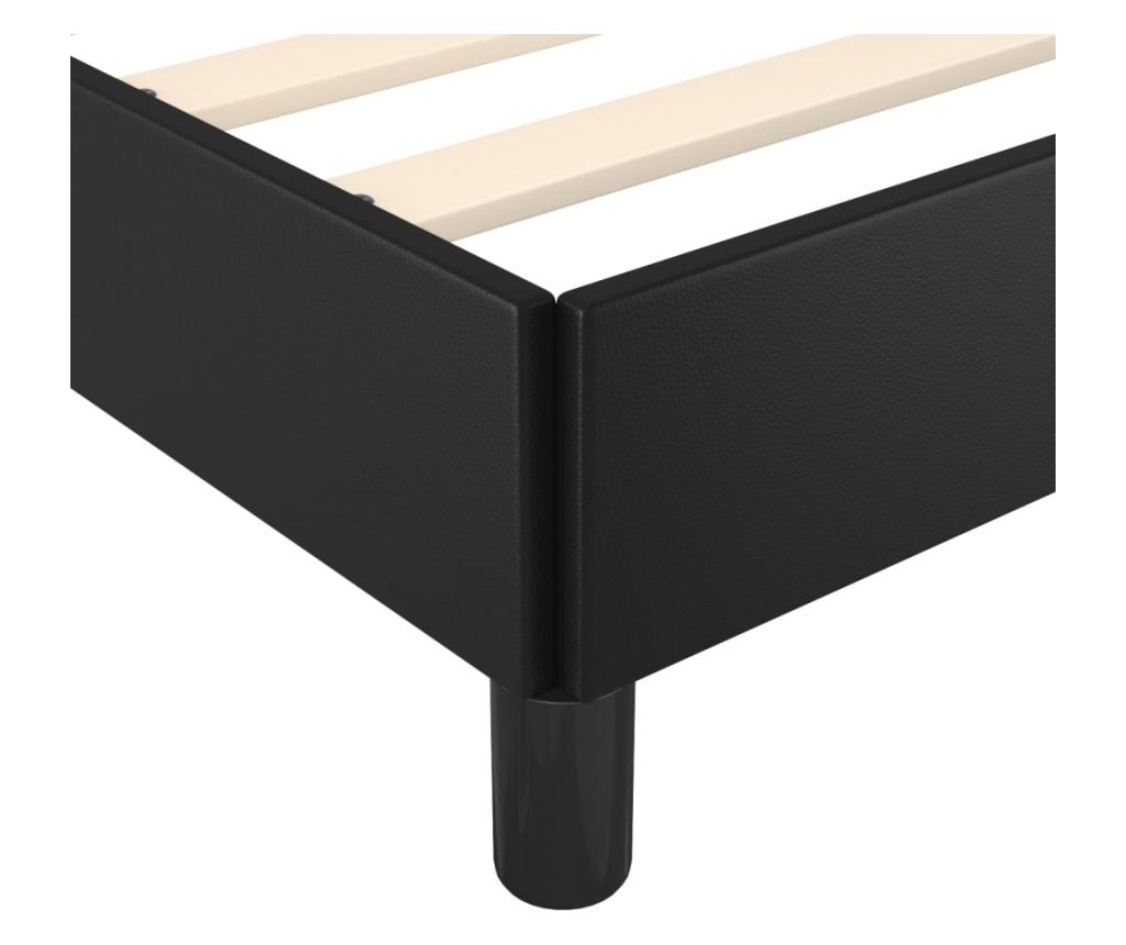 Okvir za krevet s uzglavljem crni 80 x 200 cm od umjetne kože - 11