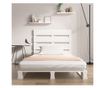 Легло, бяло, 90x200 см, масивна борова дървесина thumbnail 3