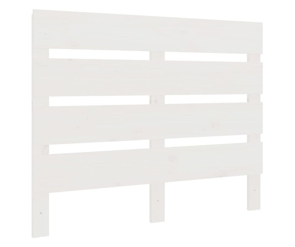 Легло, бяло, 90x200 см, масивна борова дървесина - 9