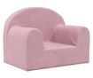 Otroška kavč, roza, mehak pliš thumbnail 2