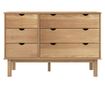 tömör fenyőfa fiókos szekrény 113,5 x 39,5 x 73 cm