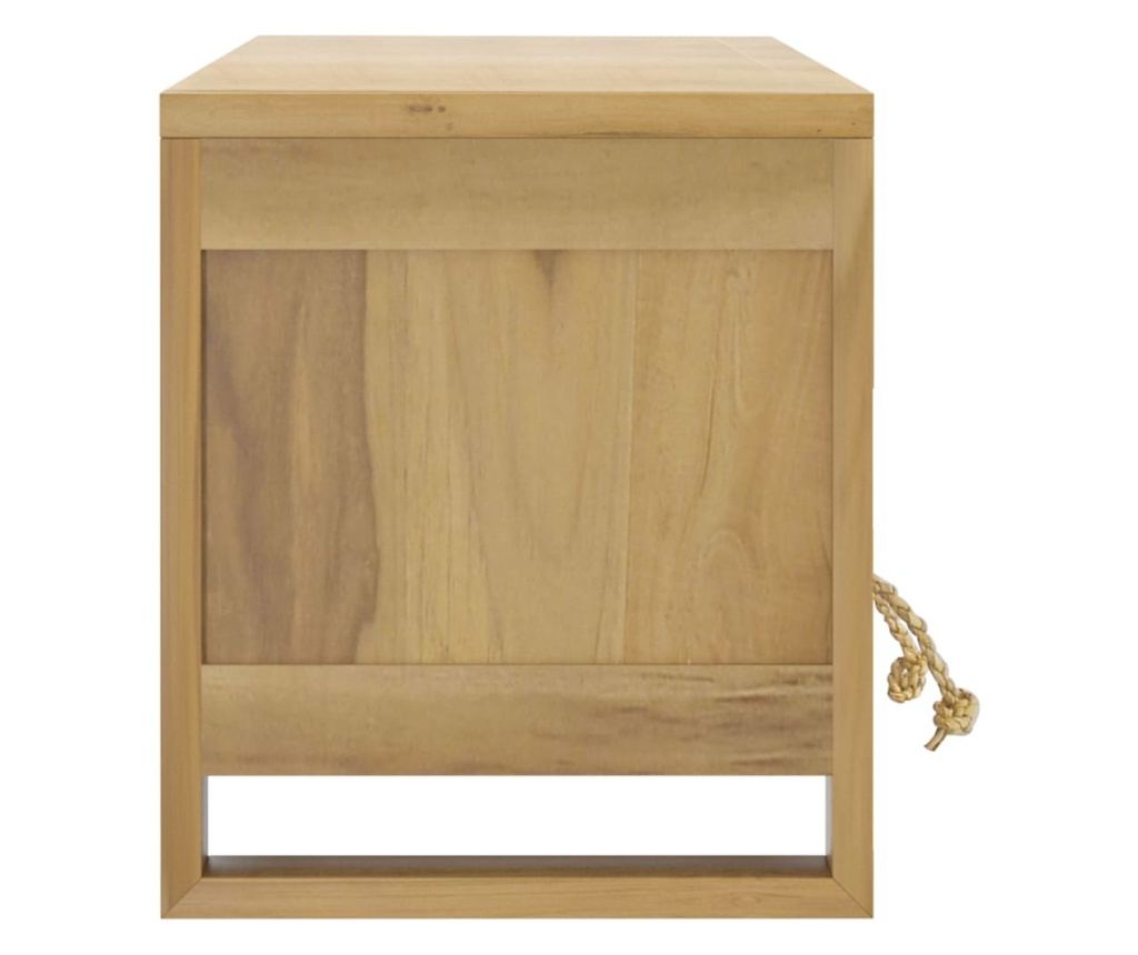 TV komoda, 110x30x35 cm, masivno teakovo leso - 5