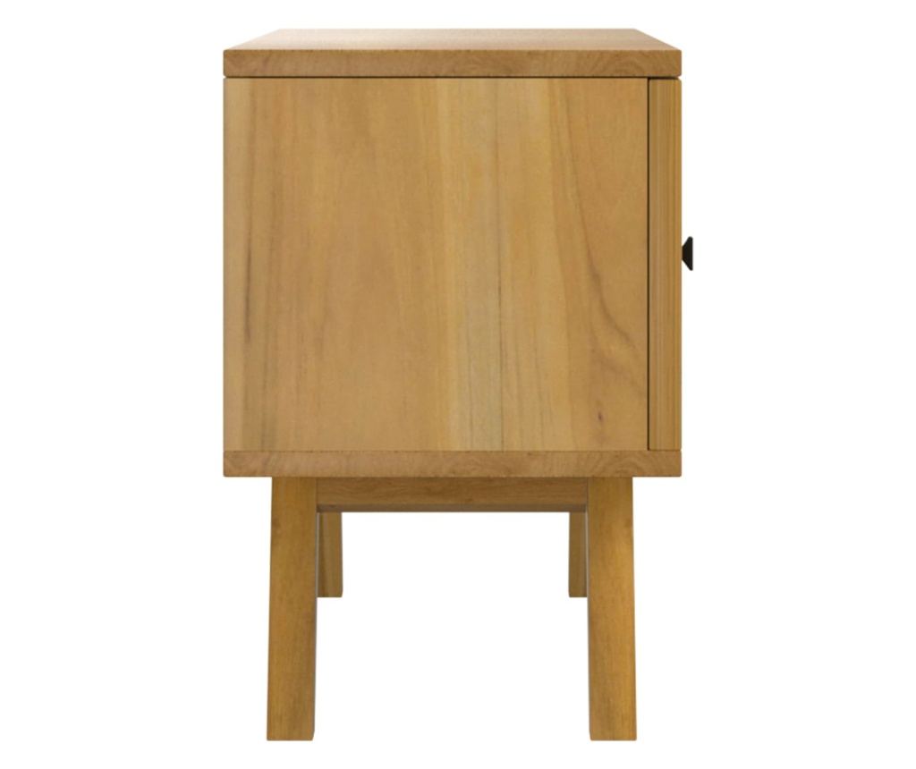 TV komoda, 110x30x50 cm, masivno teakovo leso - 5