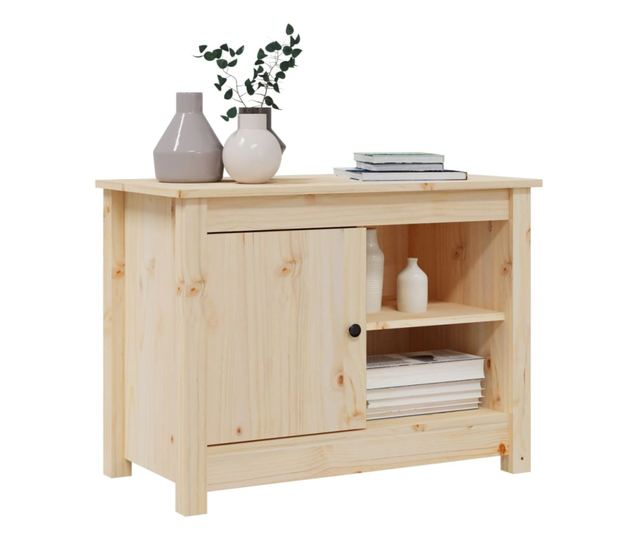 Comodă TV, 70x36,5x52 cm, lemn masiv de pin