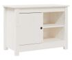 Comodă TV, alb, 70x36,5x52 cm, lemn masiv de pin