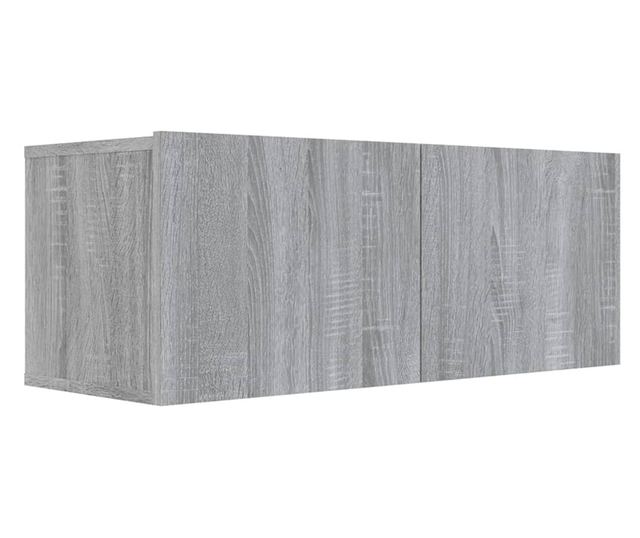 Set dulapuri TV, 7 piese, gri sonoma, lemn prelucrat