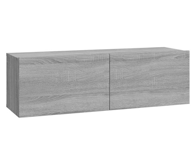 ТВ шкаф комплект, 8 части, Сонома дъб, Инженерна дървесина