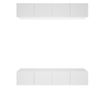 TV Ormarići, 4 kom, Bijeli, 80x30x30 cm, Kompozitno Drvo thumbnail 2