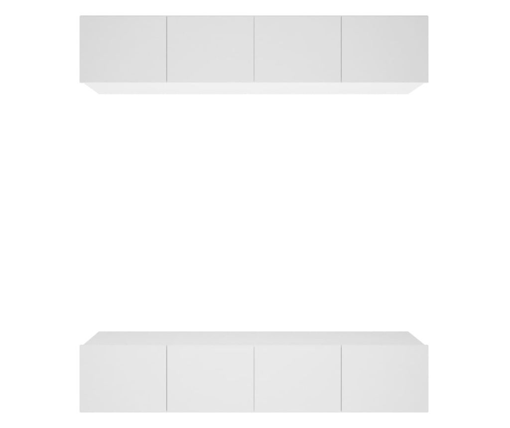 TV Ormarići, 4 kom, Bijeli, 80x30x30 cm, Kompozitno Drvo - 2