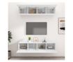 TV Ormarići, 4 kom, Bijeli, 80x30x30 cm, Kompozitno Drvo thumbnail 3