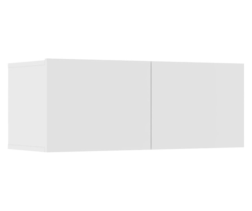 TV Ormarići, 4 kom, Bijeli, 80x30x30 cm, Kompozitno Drvo - 7