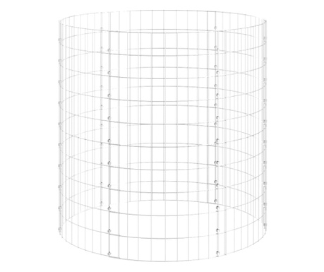 kör alakú horganyzott acél gabion magaságyás Ø100 x 100 cm