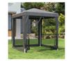 Парти шатра с 4 мрежести стени, антрацит, 2x2 м, HDPE thumbnail 1