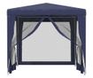 Парти шатра, 4 мрежести стени, синя, 2,5x2,5 м, HDPE