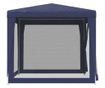 Парти шатра, 4 мрежести стени, синя, 2,5x2,5 м, HDPE