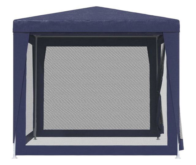 Парти шатра, 4 мрежести стени, синя, 2,5x2,5 м, HDPE